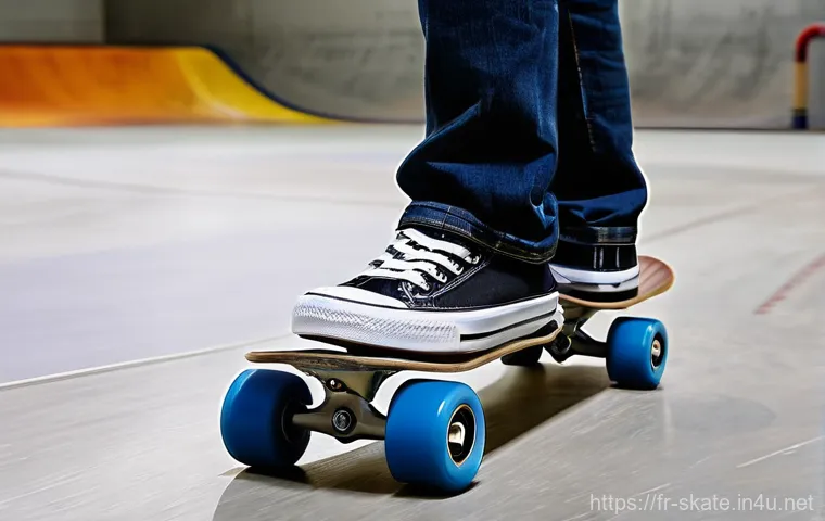 스케이트 사용자 리뷰 - **Prompt 1: Dynamic Skate Deck Performance**
    "A vibrant, high-energy image featuring a young ska...